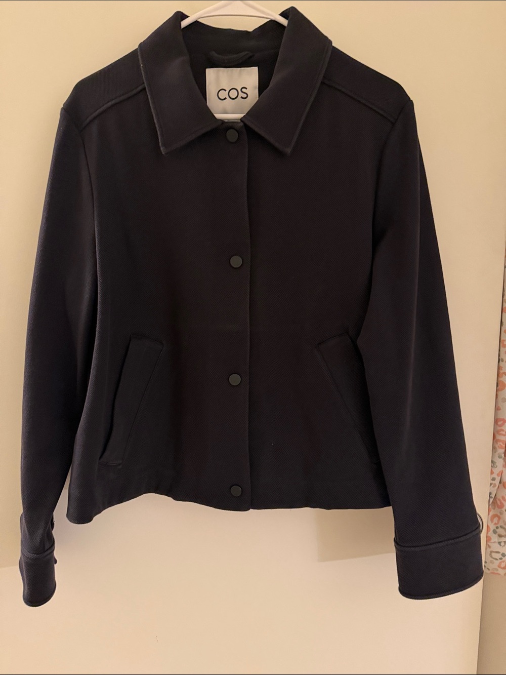 COS Black Button-Front Blazer Jacket